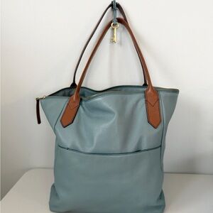 Fossil Leather Tote Purse